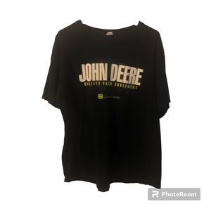 L/XL Black John Deere T-Shirt